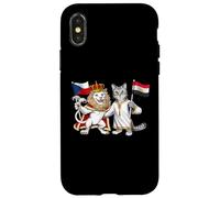 Drapeau République Tchèque Égypte Racines Tchèques Héritage Coque pour iPhone X/XS