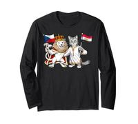 Drapeau République Tchèque Égypte Racines Tchèques Héritage Manche Longue