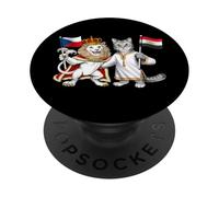 Drapeau République Tchèque Égypte Racines Tchèques Héritage PopSockets PopGrip Adhésif