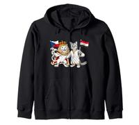 Drapeau République Tchèque Égypte Racines Tchèques Héritage Sweat à Capuche