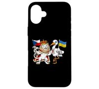 Drapeau République Tchèque Ukraine Racines Tchèques Héritage Coque pour iPhone 16 Plus