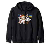 Drapeau République Tchèque Ukraine Racines Tchèques Héritage Sweat à Capuche