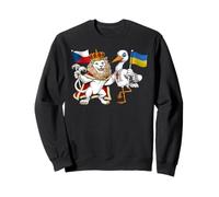 Drapeau République Tchèque Ukraine Racines Tchèques Héritage Sweatshirt