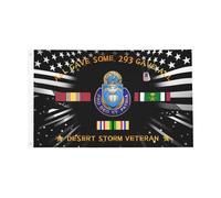 Drapeau Résistant À La Décoloration Drapeaux Aumôniers Vétérans De L'Opération Tempête Du Désert Personnalisé Suspendus Fanion Pour Bar Manif Restaurant 90X150Cm