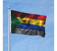 Drapeau Résistant À La Décoloration Drapeaux Druzes Couleurs Vives Suspendus Fanion Pour Jardin Décorations Célébration 90X150Cm