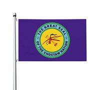 Drapeau résistant de la nation Choctaw, bannière 90 x 150 cm, drapeau d'extérieur pour jardin ou terrasse, impression recto verso, drapeau d'intérieur pour fêtes et célébrations.