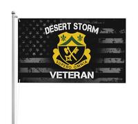 Drapeau Résistants Aux Intempéries Drapeaux 81E Régiment De Cavalerie Blindée De L'Armée Américaine, Vétéran De La Tempête Du Désert Décoratifs Bannière Extérieure Pour Maison 90X150Cm