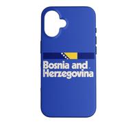 Drapeau rétro Bosnie-Herzégovine Bosna Bleu Coque pour iPhone 16