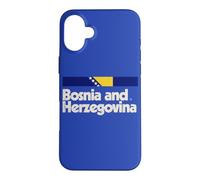 Drapeau rétro Bosnie-Herzégovine Bosna Bleu Coque pour iPhone 16 Plus