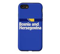 Drapeau rétro Bosnie-Herzégovine Bosna Bleu Coque pour iPhone SE (2020) / 7/8