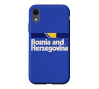 Drapeau rétro Bosnie-Herzégovine Bosna Bleu Coque pour iPhone XR