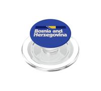 Drapeau rétro Bosnie-Herzégovine Bosna Bleu PopSockets PopGrip pour MagSafe