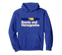 Drapeau rétro Bosnie-Herzégovine Bosna Bleu Sweat à Capuche
