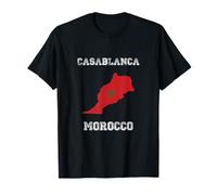Drapeau rétro Casablanca Maroc Vieilli T-Shirt