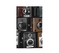 Drapeau rétro cool de la collection d'appareil photo 9,5 x 1,5 m, double face, drapeaux d'extérieur vibrants avec œillets en laiton, bannière de bienvenue saisonnière de cour, arrière-plan photo pour