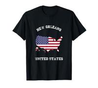 Drapeau rétro de la Nouvelle-Orléans États-Unis Vieilli T-Shirt