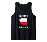 Drapeau rétro de la Pologne de Cracovie Débardeur