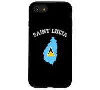 Drapeau rétro de Sainte-Lucie Coque pour iPhone SE (2020) / 7/8