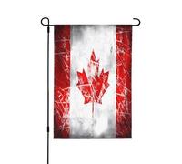 Drapeau rétro du Canada décoratif double face - Bannière de jardin, parfaite pour la décoration extérieure et intérieure, disponible en deux tailles