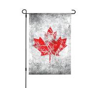 Drapeau rétro du Canada pour jardin d'automne double face, décoration saisonnière durable pour décoration de porche de cour