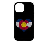 Drapeau rétro du Colorado en Forme de cœur Coque pour iPhone 12 Mini