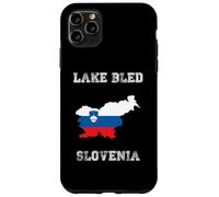 Drapeau rétro du lac Bled Slovénie Coque pour iPhone 11 Pro Max