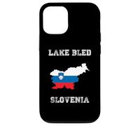 Drapeau rétro du lac Bled Slovénie Coque pour iPhone 12/12 Pro