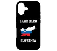 Drapeau rétro du lac Bled Slovénie Coque pour iPhone 17