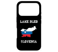 Drapeau rétro du lac Bled Slovénie Coque pour iPhone 17 Pro