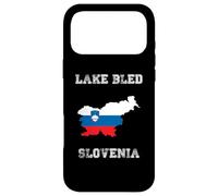 Drapeau rétro du lac Bled Slovénie Coque pour iPhone 17 Pro Max