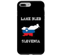 Drapeau rétro du lac Bled Slovénie Coque pour iPhone 7 Plus/8 Plus
