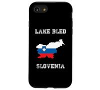 Drapeau rétro du lac Bled Slovénie Coque pour iPhone SE (2020) / 7/8