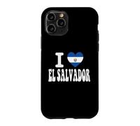 Drapeau rétro en Forme de cœur avec Inscription « I Love EL Salvador » Coque pour iPhone 11 Pro