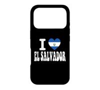 Drapeau rétro en Forme de cœur avec Inscription « I Love EL Salvador » Coque pour iPhone 17 Pro