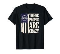 Drapeau rétro « These People are Crazy » T-Shirt