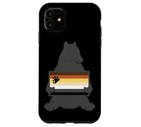 Drapeau rétro Vintage Ours Assis Tenant la fraternité Coque pour iPhone 11