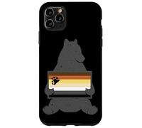 Drapeau rétro Vintage Ours Assis Tenant la fraternité Coque pour iPhone 11 Pro Max