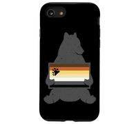 Drapeau rétro Vintage Ours Assis Tenant la fraternité Coque pour iPhone SE (2020) / 7/8