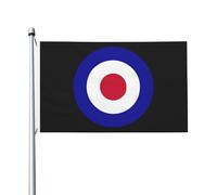 Drapeau rond de la Royal Air Force britannique (3 x 5 pieds), décoration extérieure