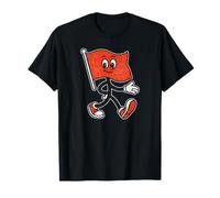 Drapeau Rouge Ambulant Meme Cartoon - Walking Red Flag Humor T-Shirt