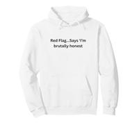 Drapeau Rouge... Inscription « I'm Brutally Honest Funny Office Desk Slang » Sweat à Capuche