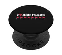 Drapeau Rouge Meme Drôle Culture Populaire Tendance Virale Blague Sociale PopSockets PopGrip Adhésif
