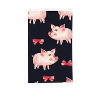 Drapeau rouge mignon en forme de cochon vertical double face pour l'extérieur de la cour, maison, bannière amusante pour décoration de la maison, drapeaux de jardin à suspendre au mur