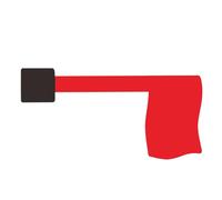 Drapeau Rouge Pour Boîte Aux Lettres,Accessoires Et Pièces De Rechange En Acrylique Pour Boîtes Aux Lettres | Alerte Visuelle Pour Maison Extérieur Montage Sur Mur Briques Ou Poteau