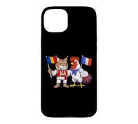 Drapeau Roumanie France Racines roumaines Fier français Coque pour iPhone 15 Plus