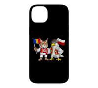 Drapeau Roumanie Pologne Racines roumaines Fier polonais Coque pour iPhone 14 Plus