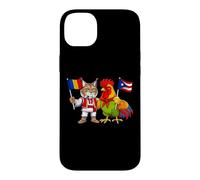 Drapeau Roumanie Porto Rico Racines roumaines portoricain Coque pour iPhone 14 Plus