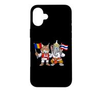 Drapeau Roumanie Thaïlande Racines roumaines thaïlandais Coque pour iPhone 16 Plus