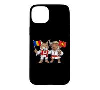 Drapeau Roumanie Vietnam Racines roumaines Fier vietnamien Coque pour iPhone 15 Plus