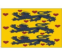 DRAPEAU ROYAL DANEMARK MEDIEVAL (MAISON STRIDSEN). QUALITÉ SATIN. DIMENSION 150X90